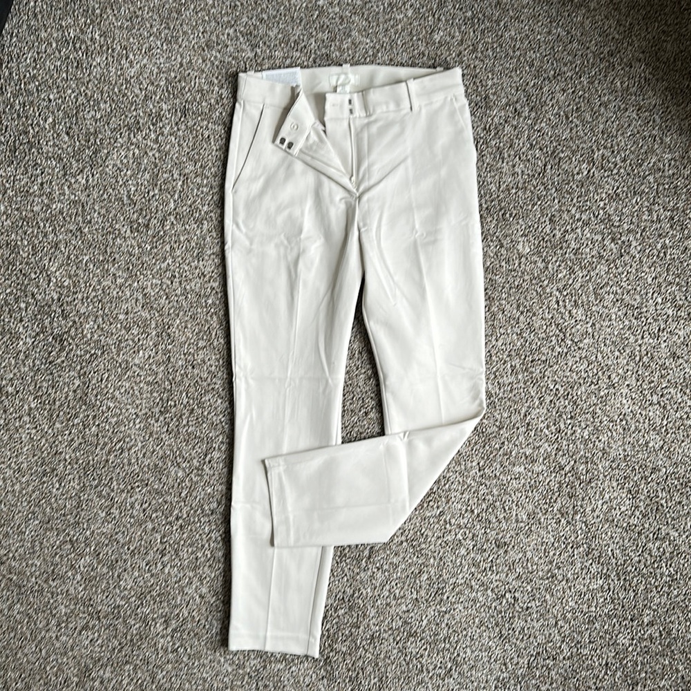 Off White Straight Leg Dress Pants H&M